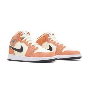 Air Jordan 1 Mid SE GS 'Orange Suede'